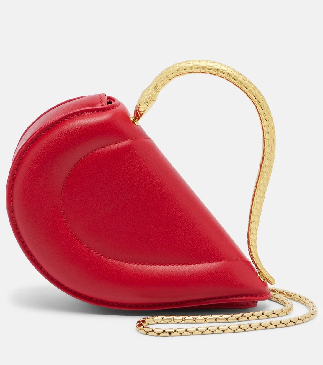 Bvlgari - Serpenti Cuoricino Mini leather top-handle bag