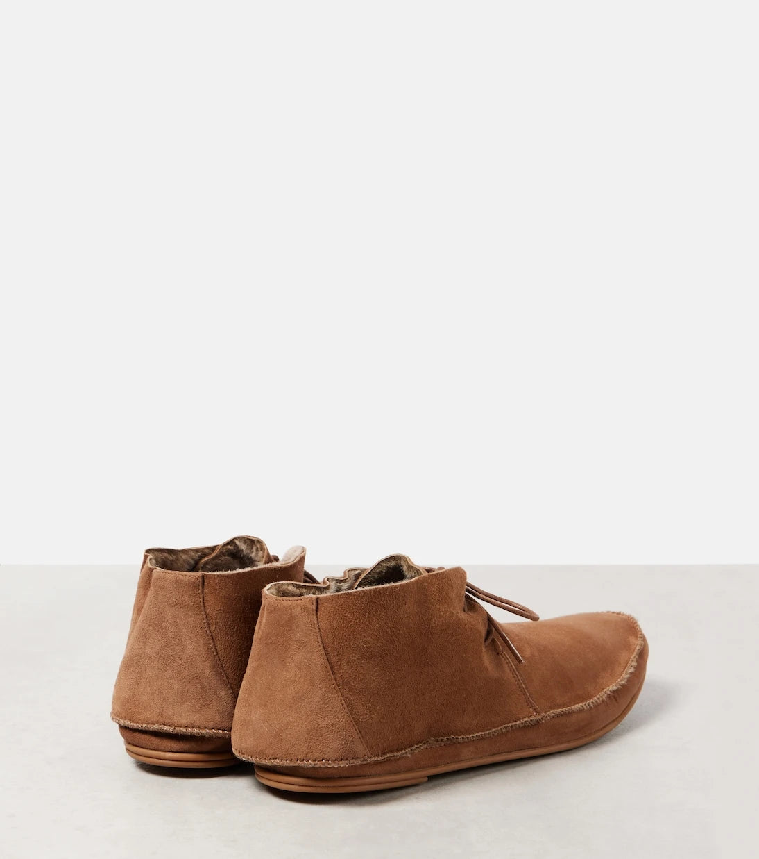 The Row - Tyler shearling-lined suede moccasins