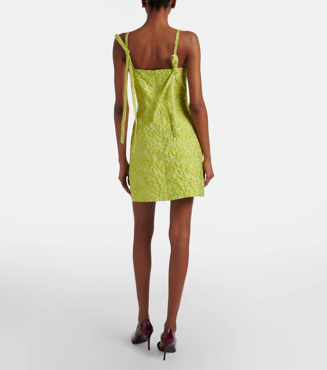 Emilia Wickstead - Eliezer floral cloqué minidress