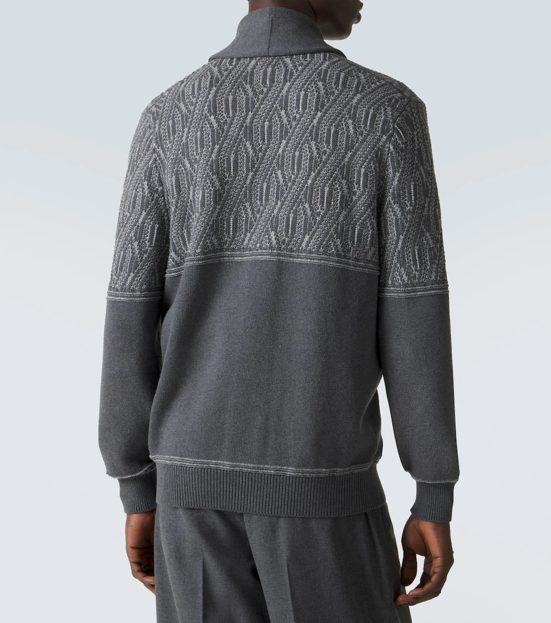 Brunello Cucinelli - Intarsia cotton cardigan