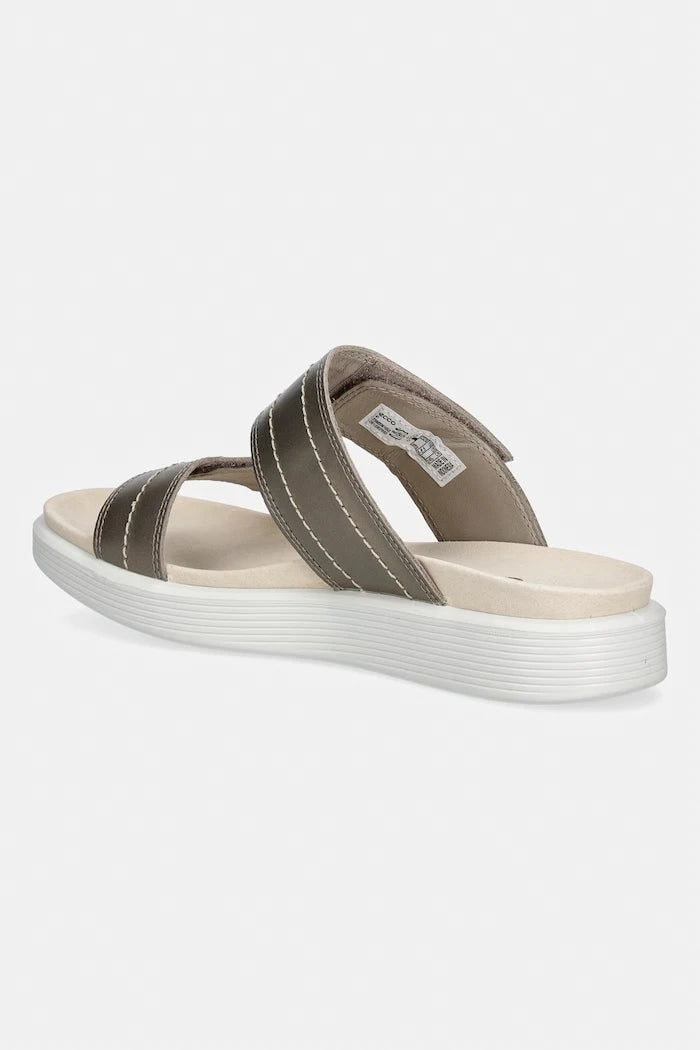 Ecco чехли дамски от кожа Soft Sandal W