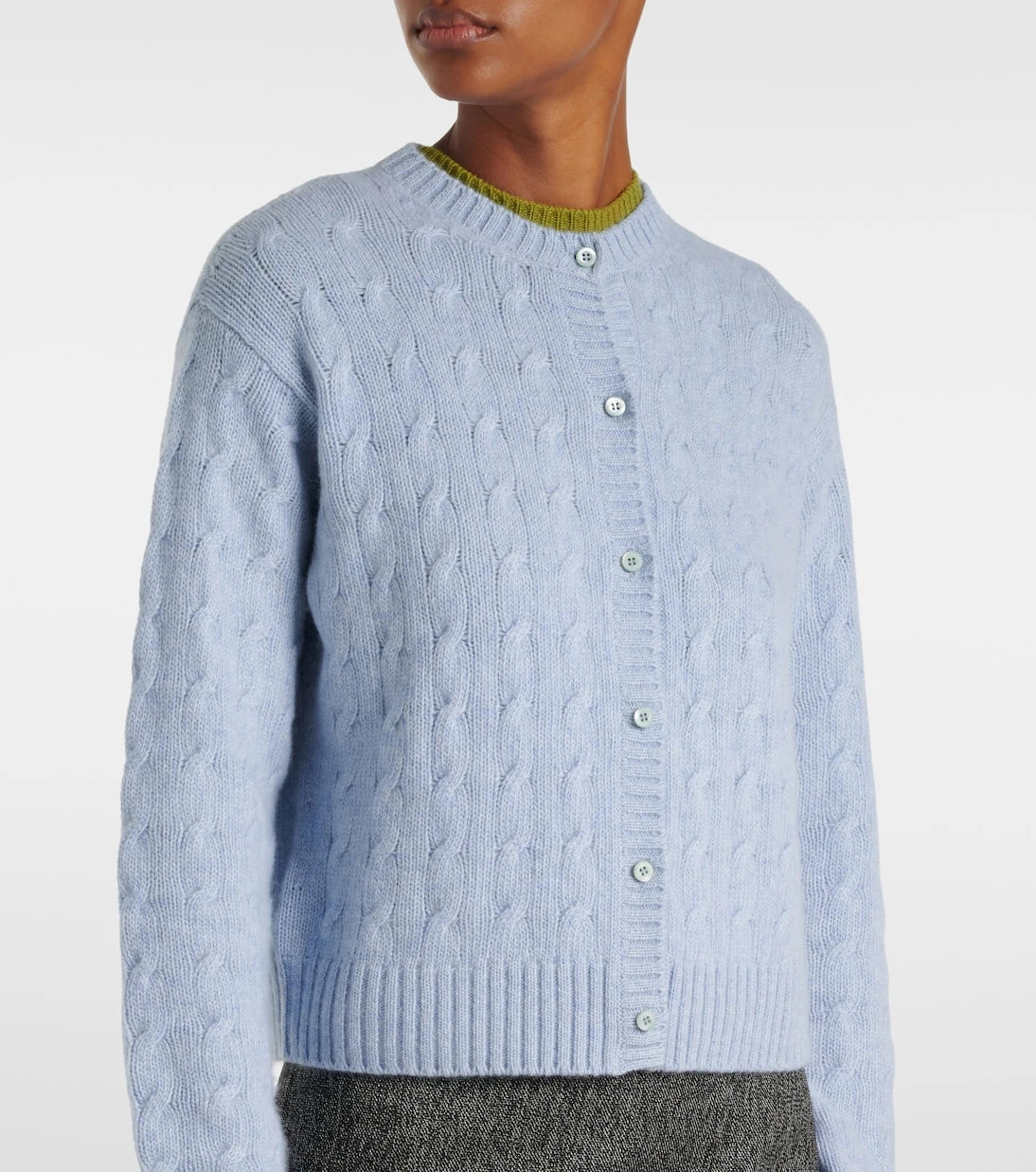 Prada - Re-Cashmere cable-knit cardigan