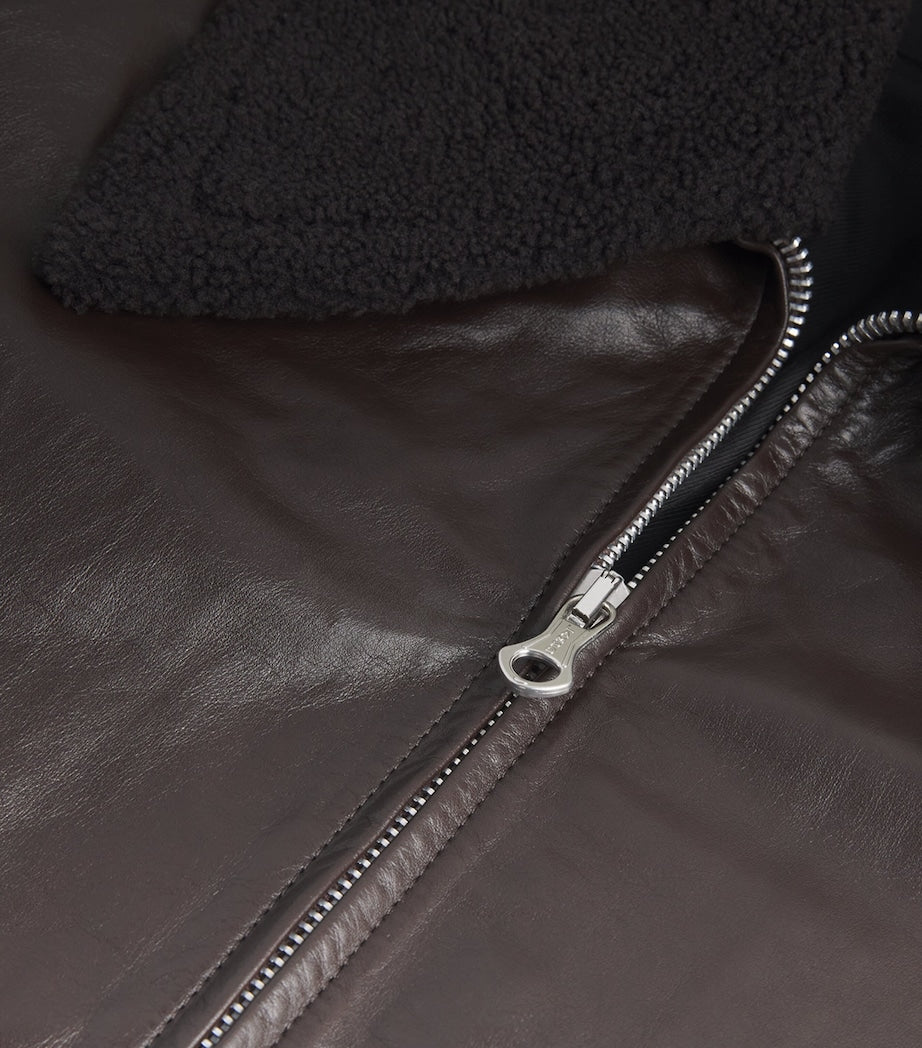 Leather Adaptable Pharos Bomber Jacket