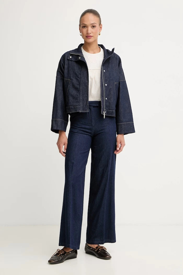 Weekend Max Mara блуза дамска от лен BACINO