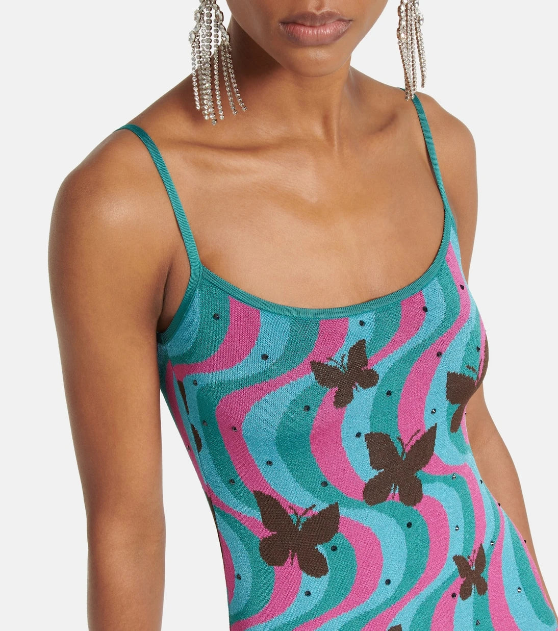 Alessandra Rich - Jacquard midi dress