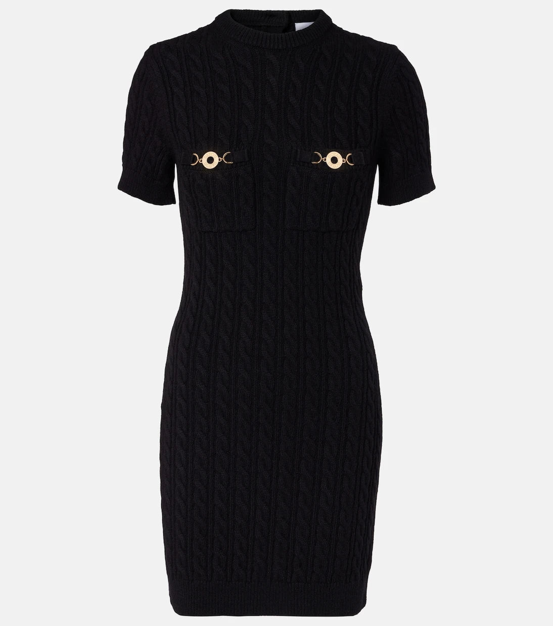 Patou - Cable-knit wool and cashmere minidress