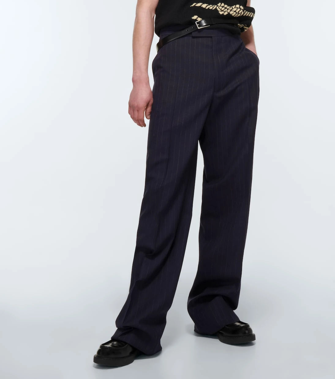 Prada - Pinstriped wool pants
