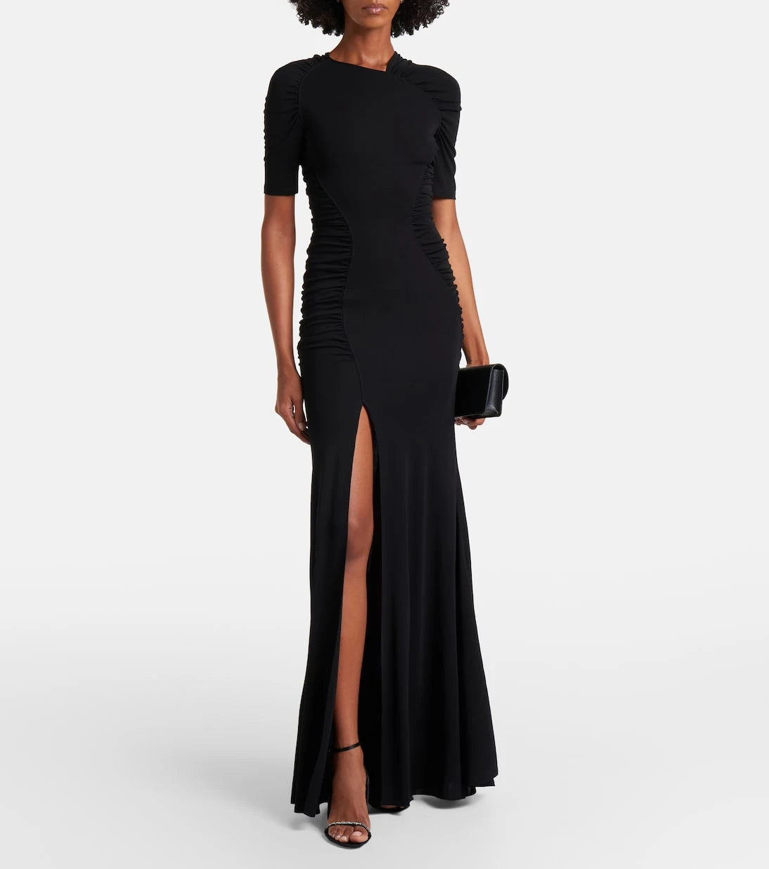 Victoria Beckham - Ruched crêpe jersey maxi dress
