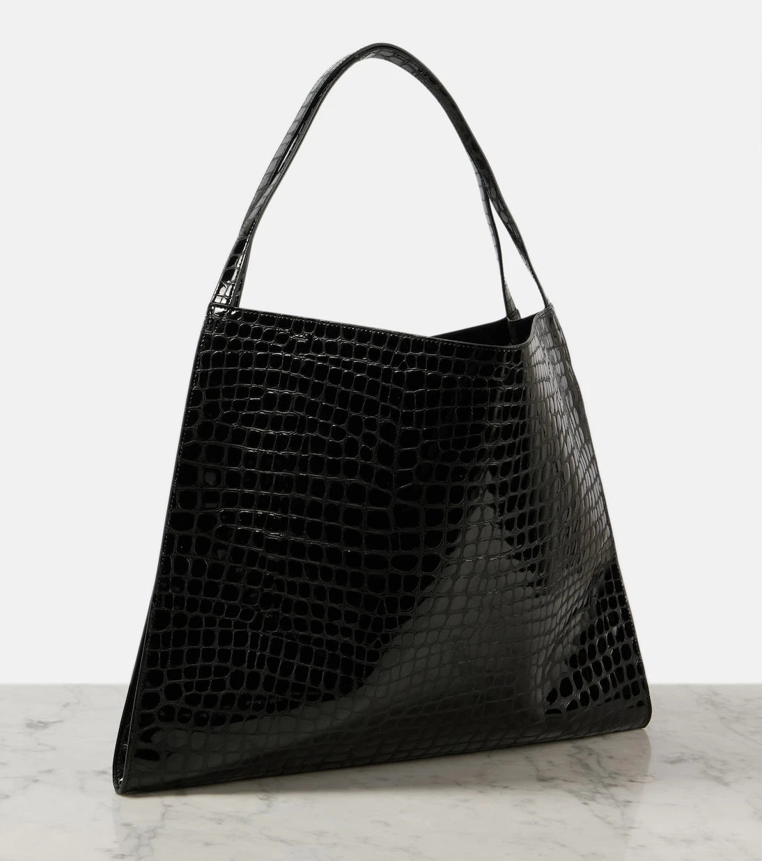 Christian Louboutin - Le 54 croc-effect leather shoulder bag