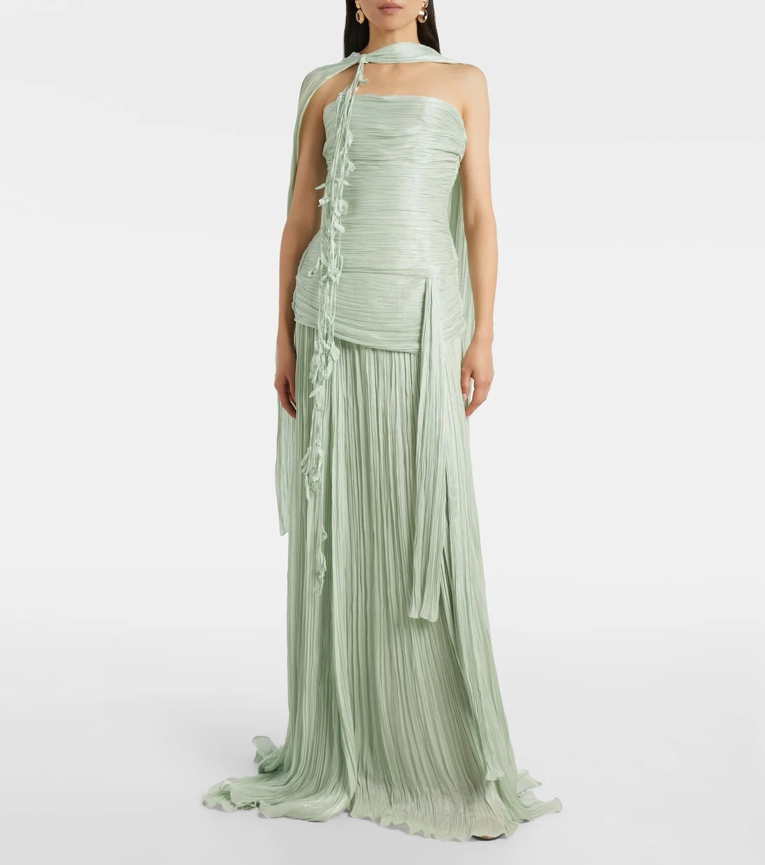 Marmar Halim - Peplum ruched gown