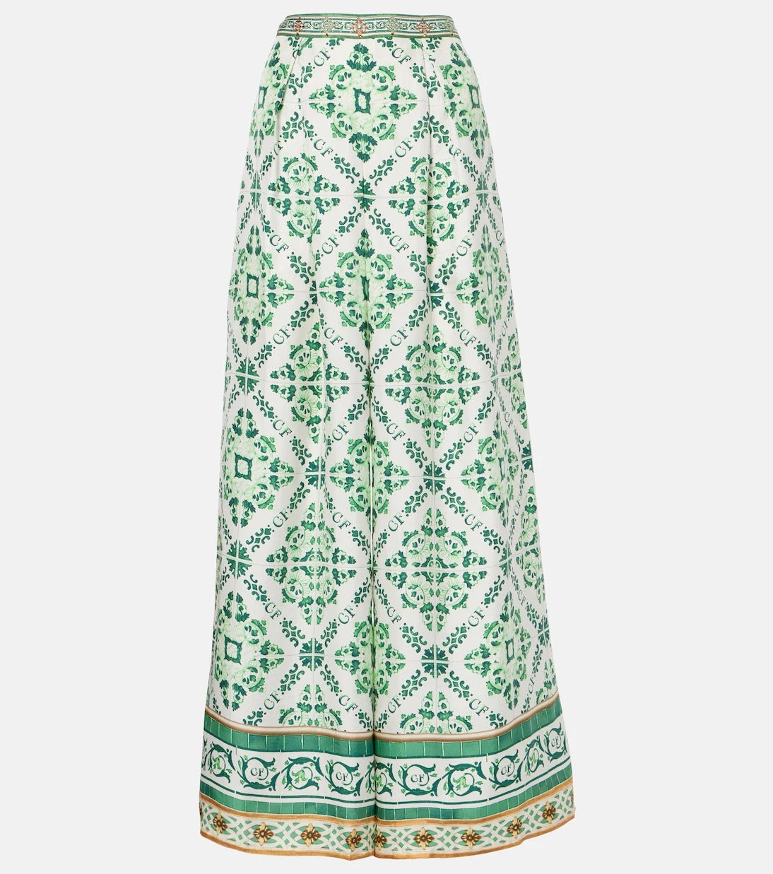 Camilla - Printed silk palazzo pants