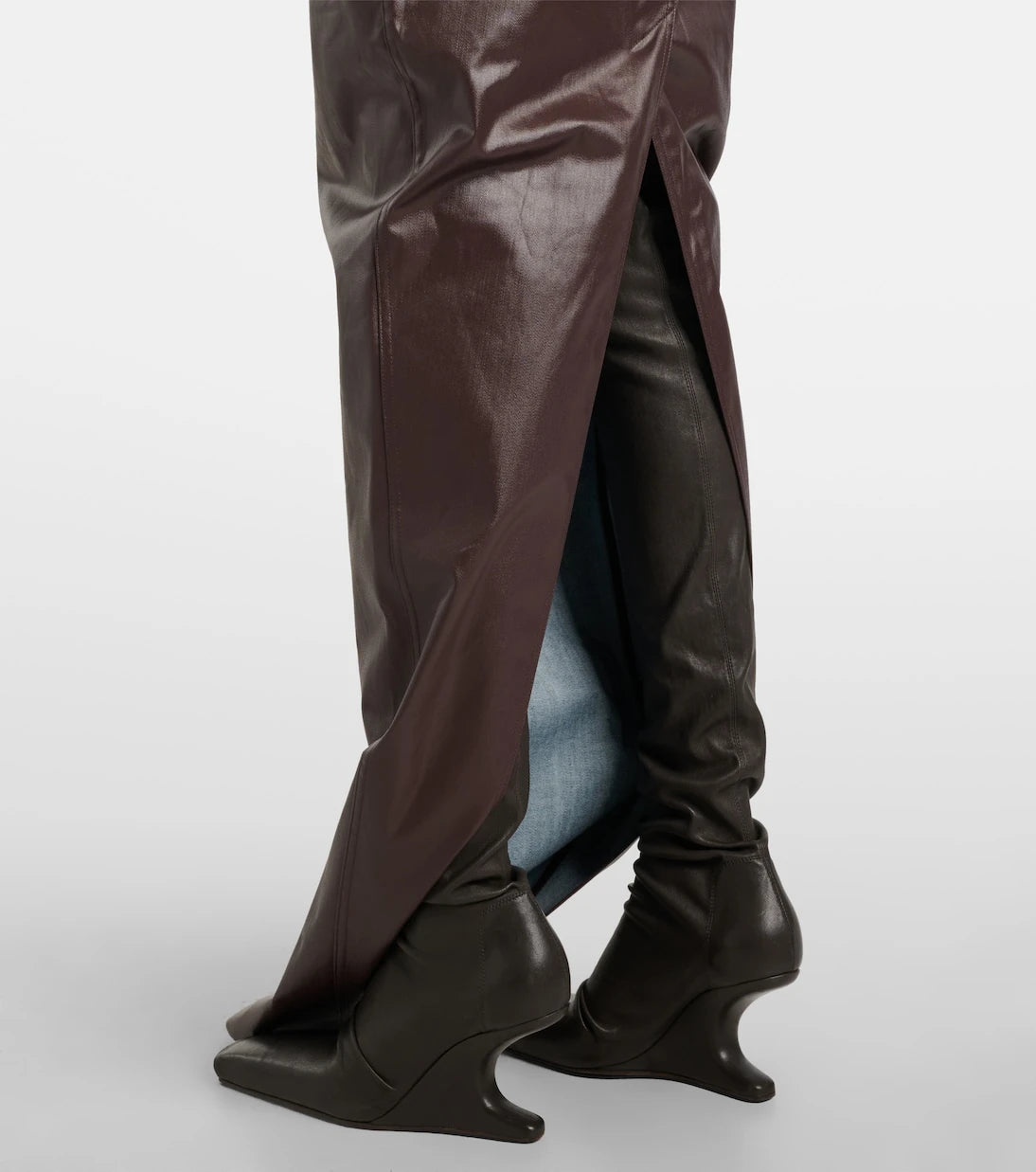 Rick Owens - Denim bustier gown
