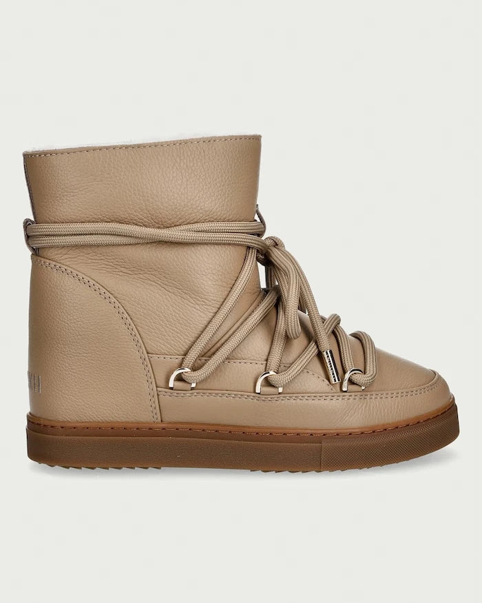 Inuikii Full Leather Wedge deri kadın kar botu