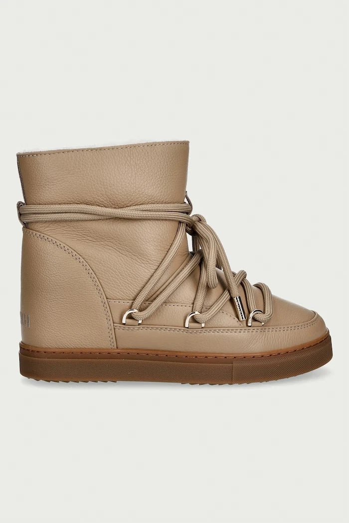 Inuikii Full Leather Wedge deri kadın kar botu