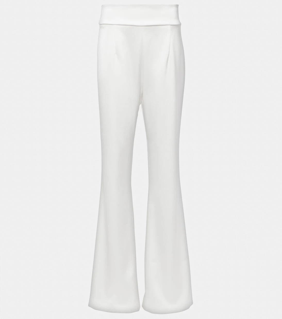Galvan - Bridal Sculpted satin flared pants