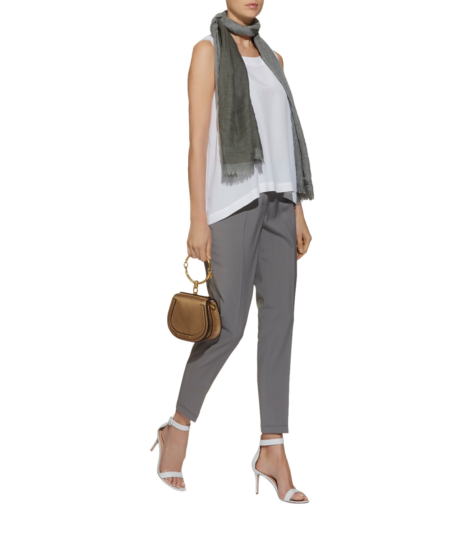 Silk Shell Top WHITE