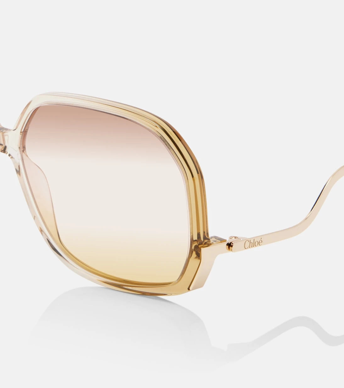 Chloé - Wavy square sunglasses