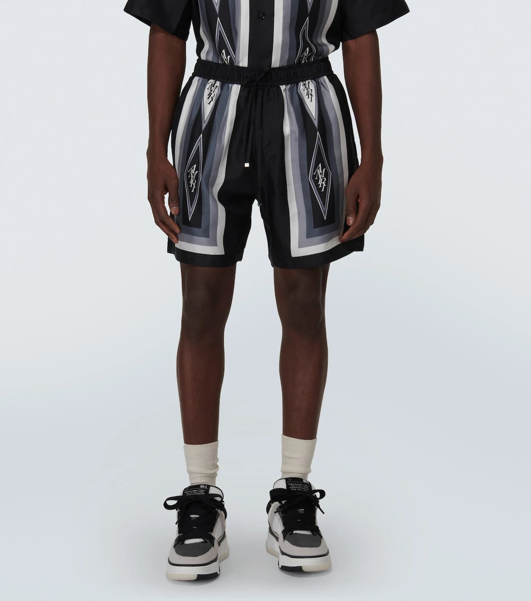 Amiri - Diamond silk shorts