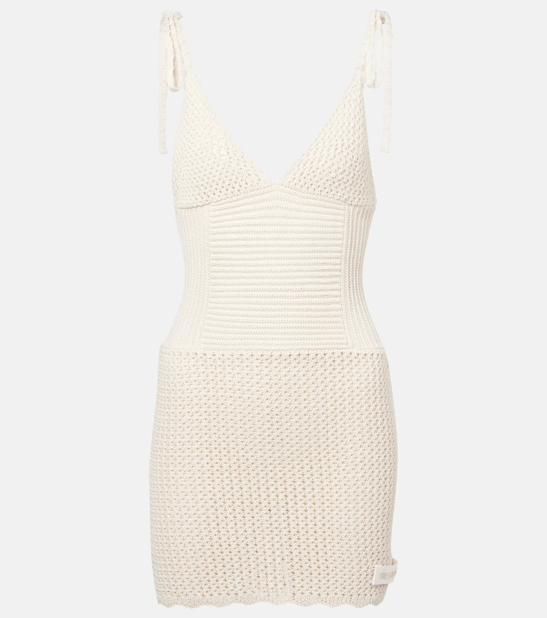 The Attico - Knitted cotton minidress