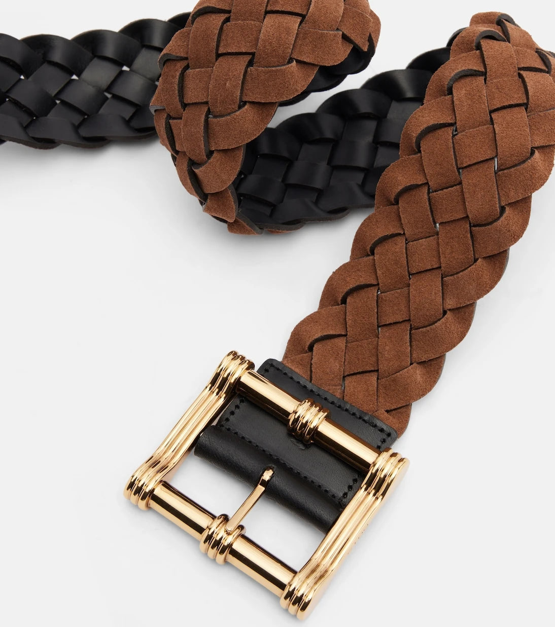 Etro - Braided reversible suede belt