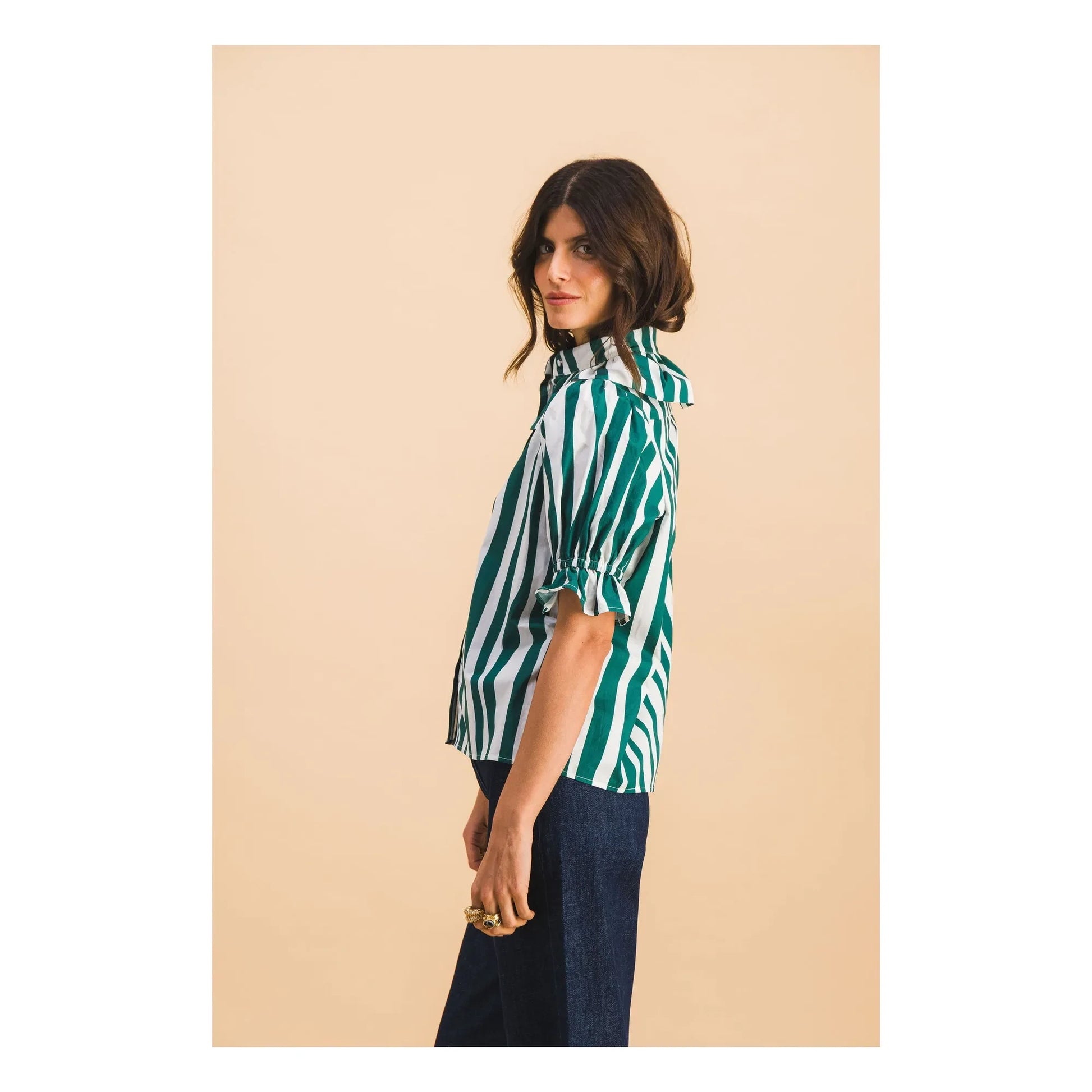 Elise Chalmin - Coline Cotton shirt | Green