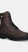 Кожени обувки Tommy Jeans TJM LACE UP TUMBLED HIGH