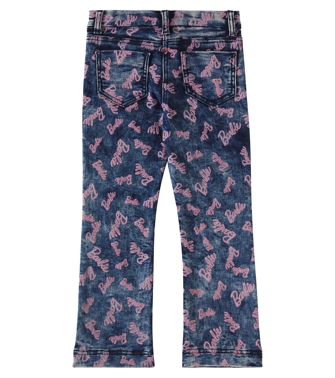 Monnalisa - x Barbie® printed straight jeans
