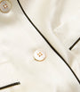 Ivory Silk Satin Pyjama Set
