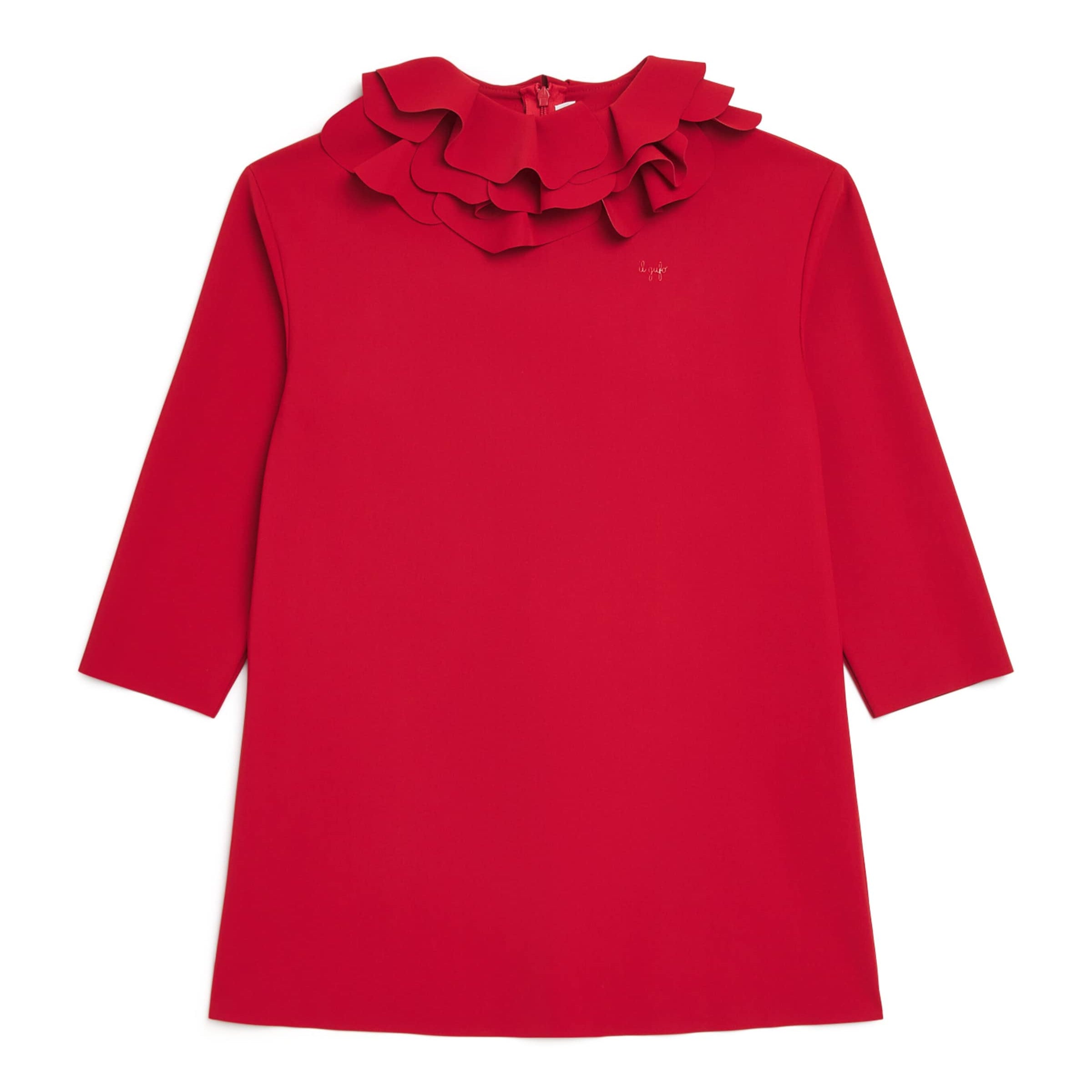 Ruffled-Collar Dress (2-14 Years)
