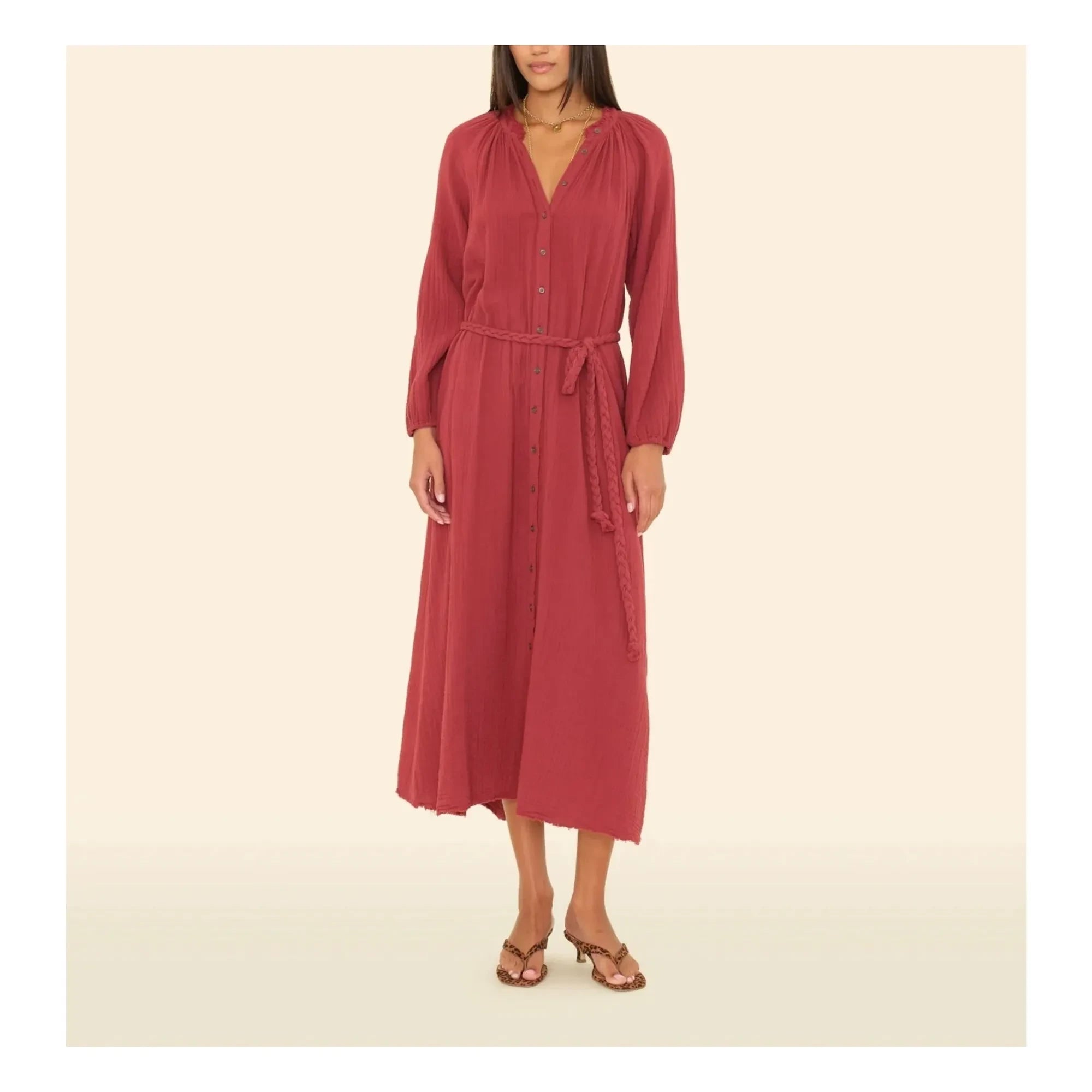 Xirena - Andrea Cotton gauze dress | Red