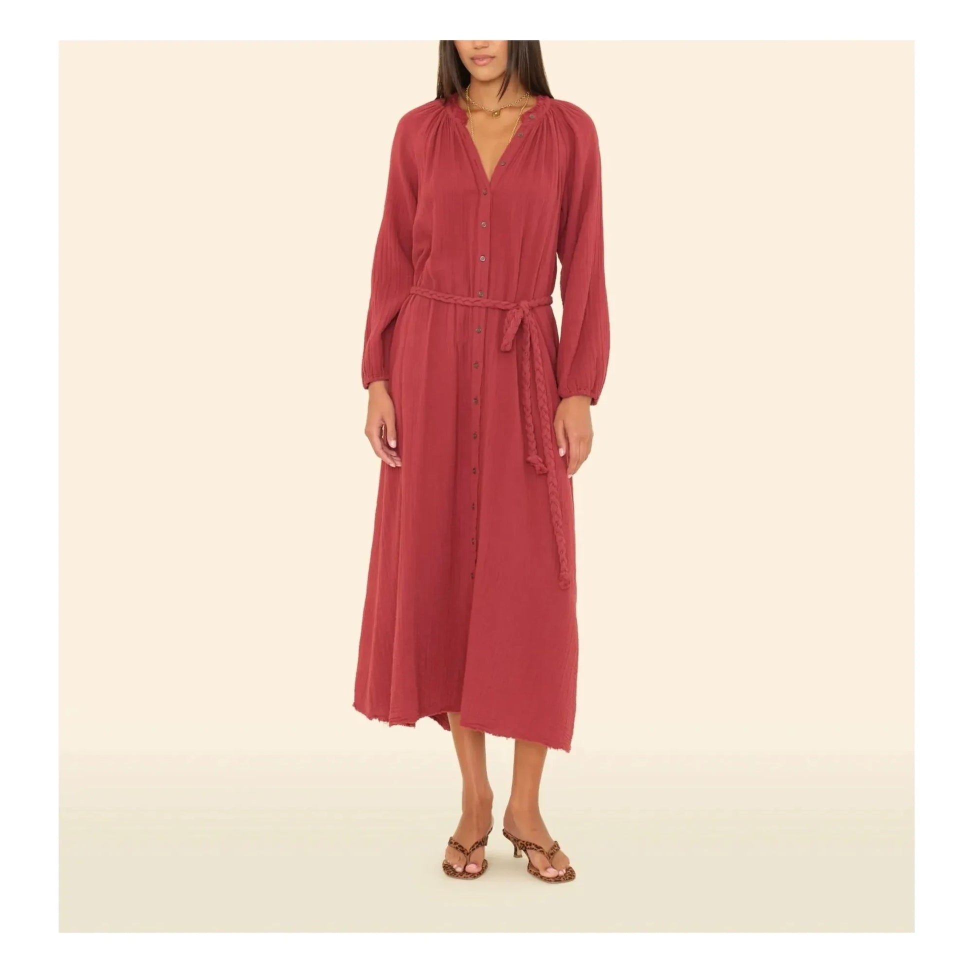 Xirena - Andrea Cotton gauze dress | Red