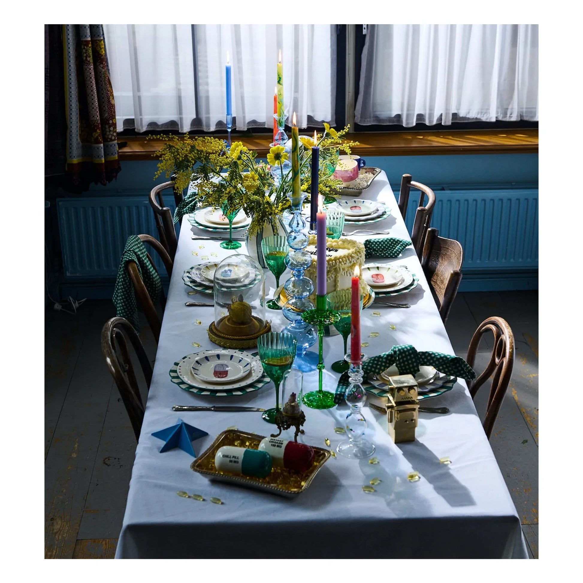 Anna + Nina - Forest Carousel candleholder | Green