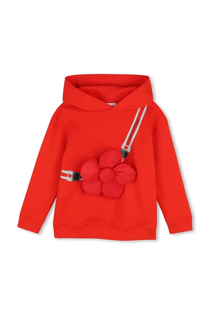 Çocuklar için pamuklu kapüşonlu sweatshirt