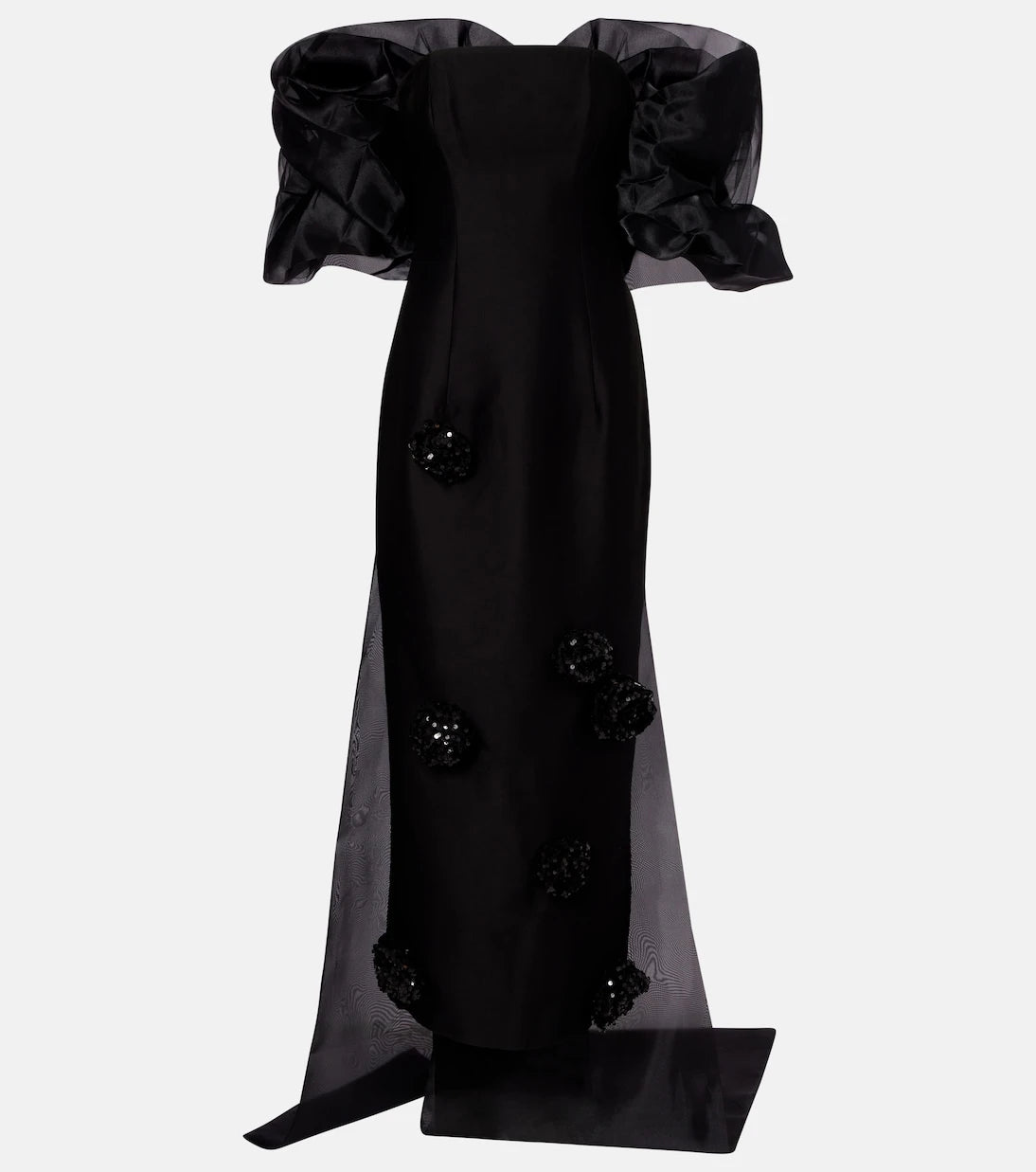 Leo Lin - Zayna sequined gown and cape set