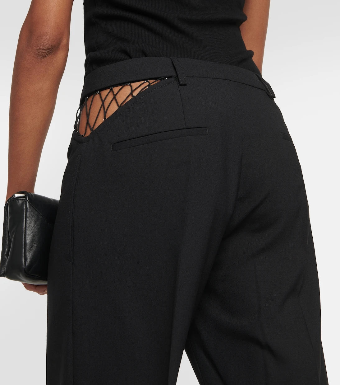 Dion Lee - Cutout wool straight pants