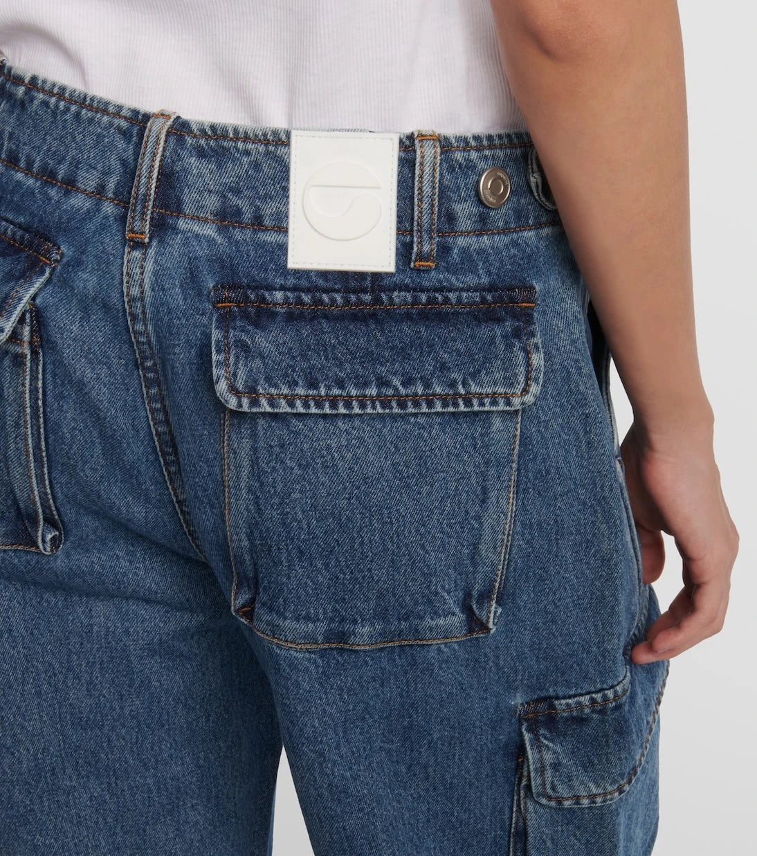 Coperni - Wide-leg denim cargo pants