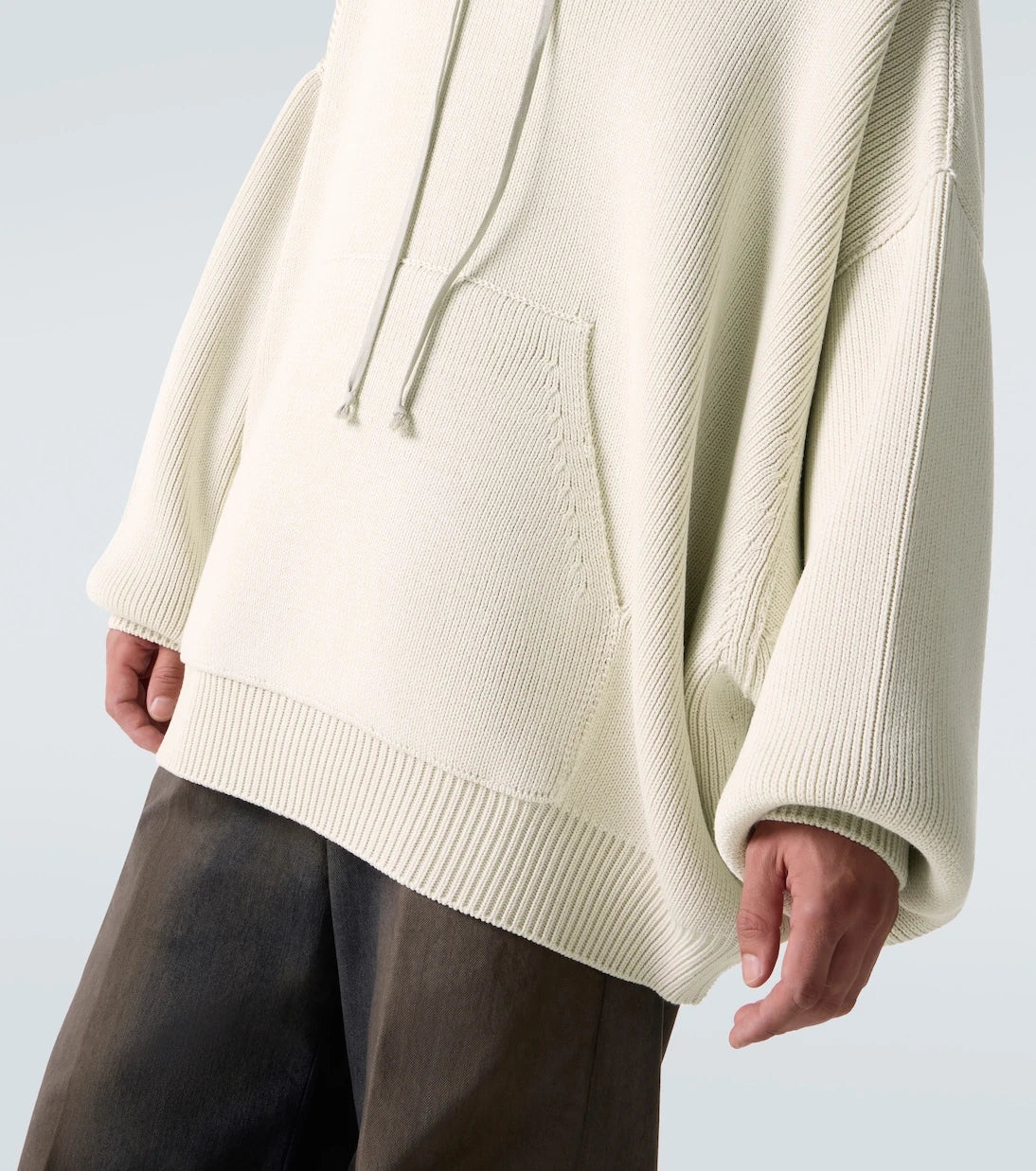 Rick Owens - Hun ribbed-knit virgin wool hoodie