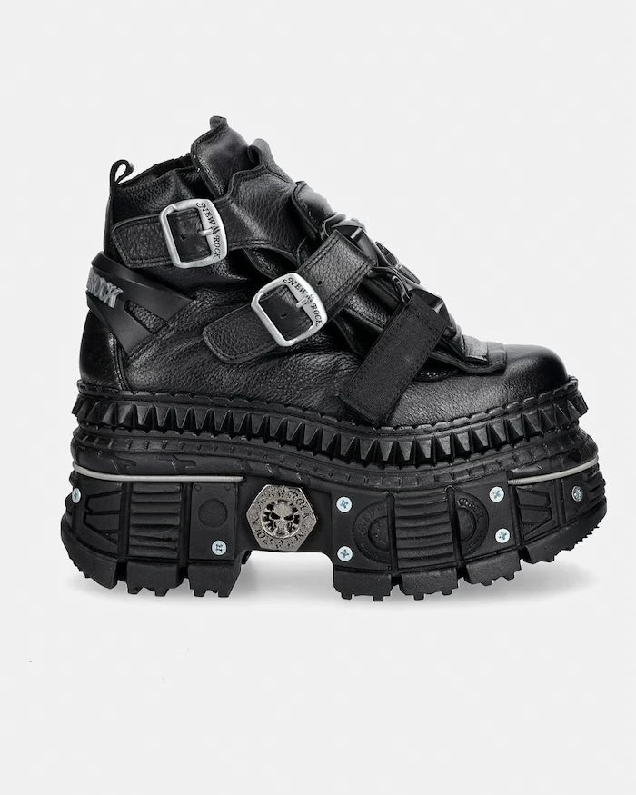 New Rock LUXOR NEGRO, BOX PLANE, TANK CASCO маратонки дамски от кожа