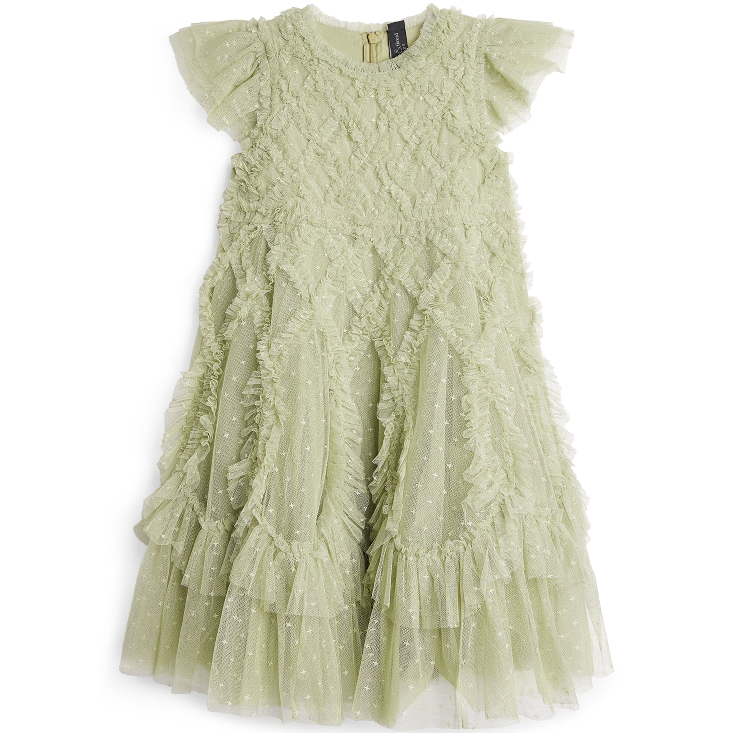 Needle & Thread Green Tulle Rosella Dress (4-12 Years)