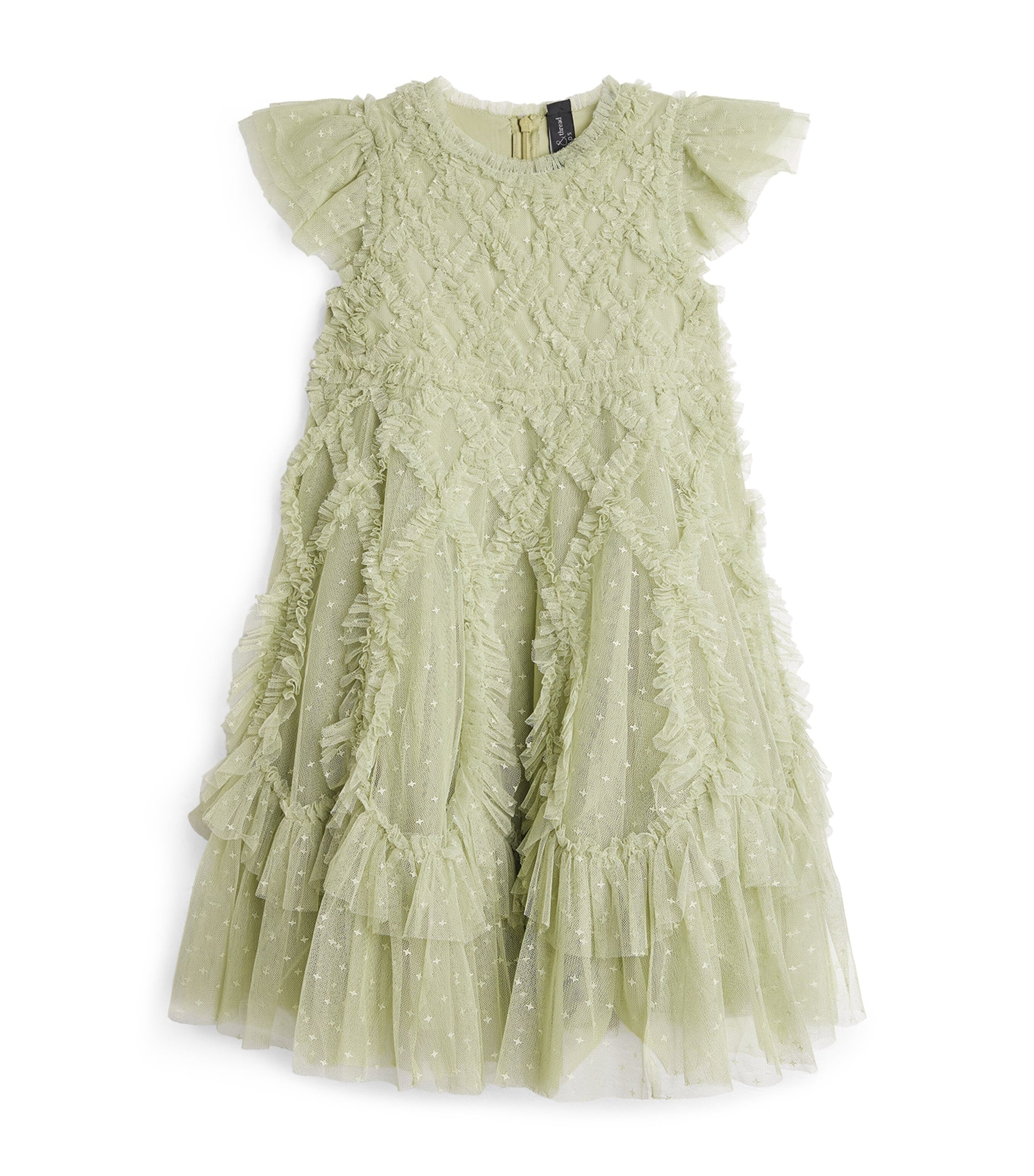 Needle & Thread Green Tulle Rosella Dress (4-12 Years)