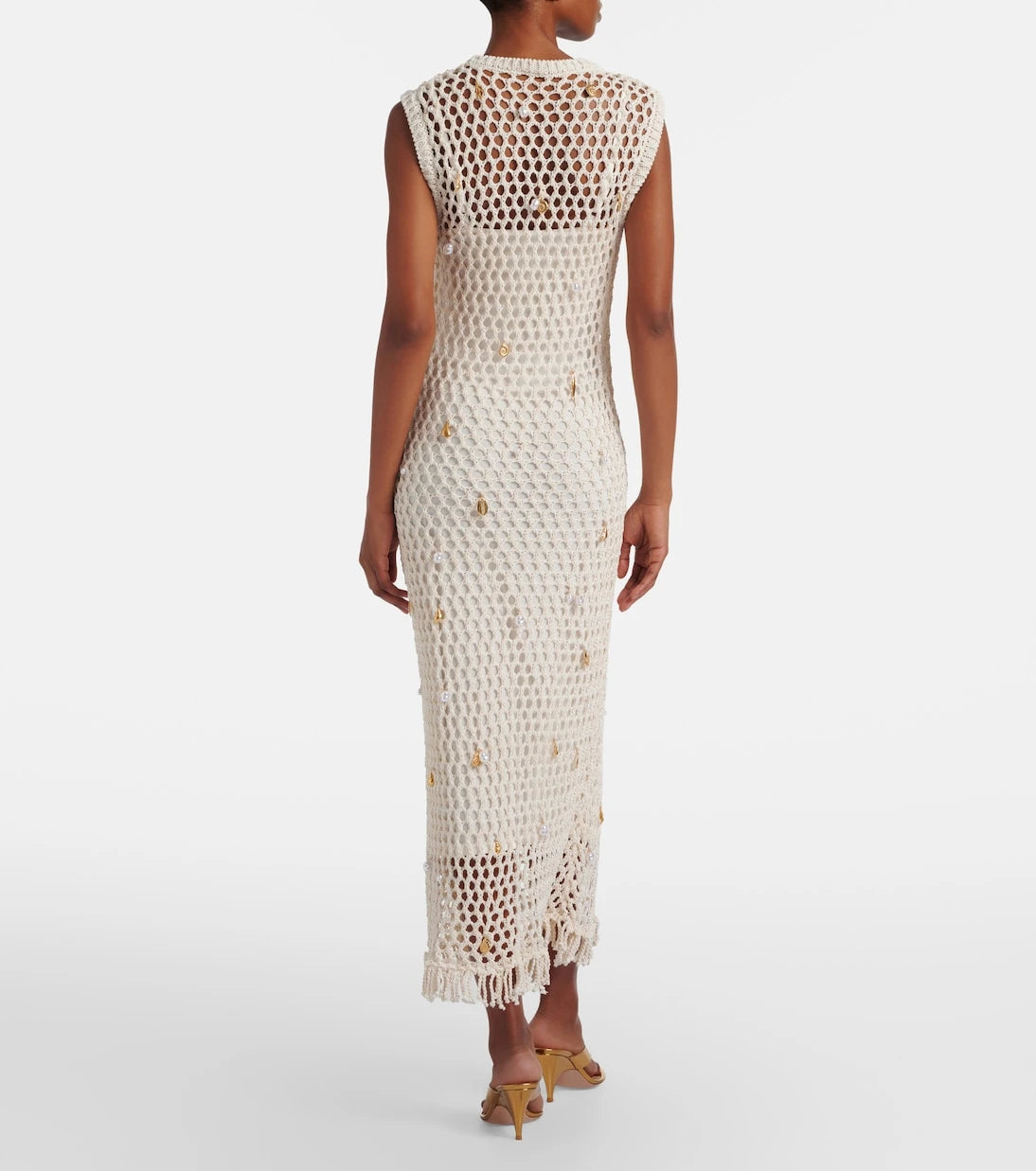 Simkhai - Coralia embellished crochet midi dress