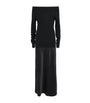 Black Cashmere-Silk Sweater Maxi Dress