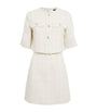 White Tweed 2-In-1 Mini Dress