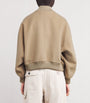 Weekend Max Mara Beige Wool-Blend Bomber Jacket