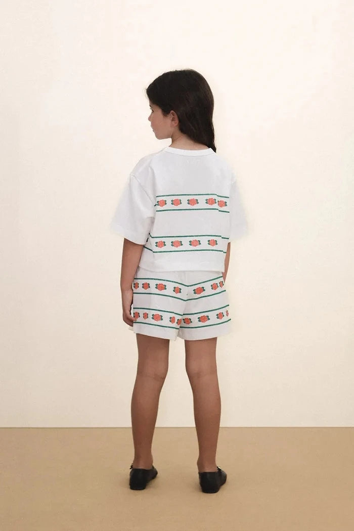 Tinycottons ROSES SHORTS Çocuk Pamuklu Kısa Pantolon