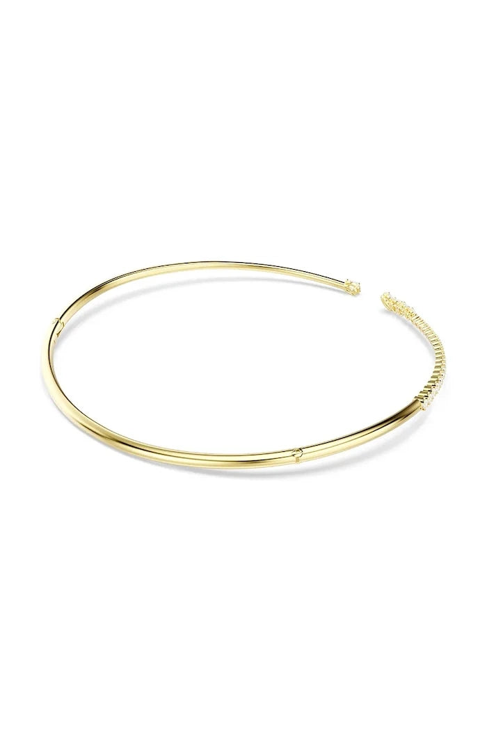 Swarovski kadın choker kolye, altın kaplama, zirkonlu MESMERA