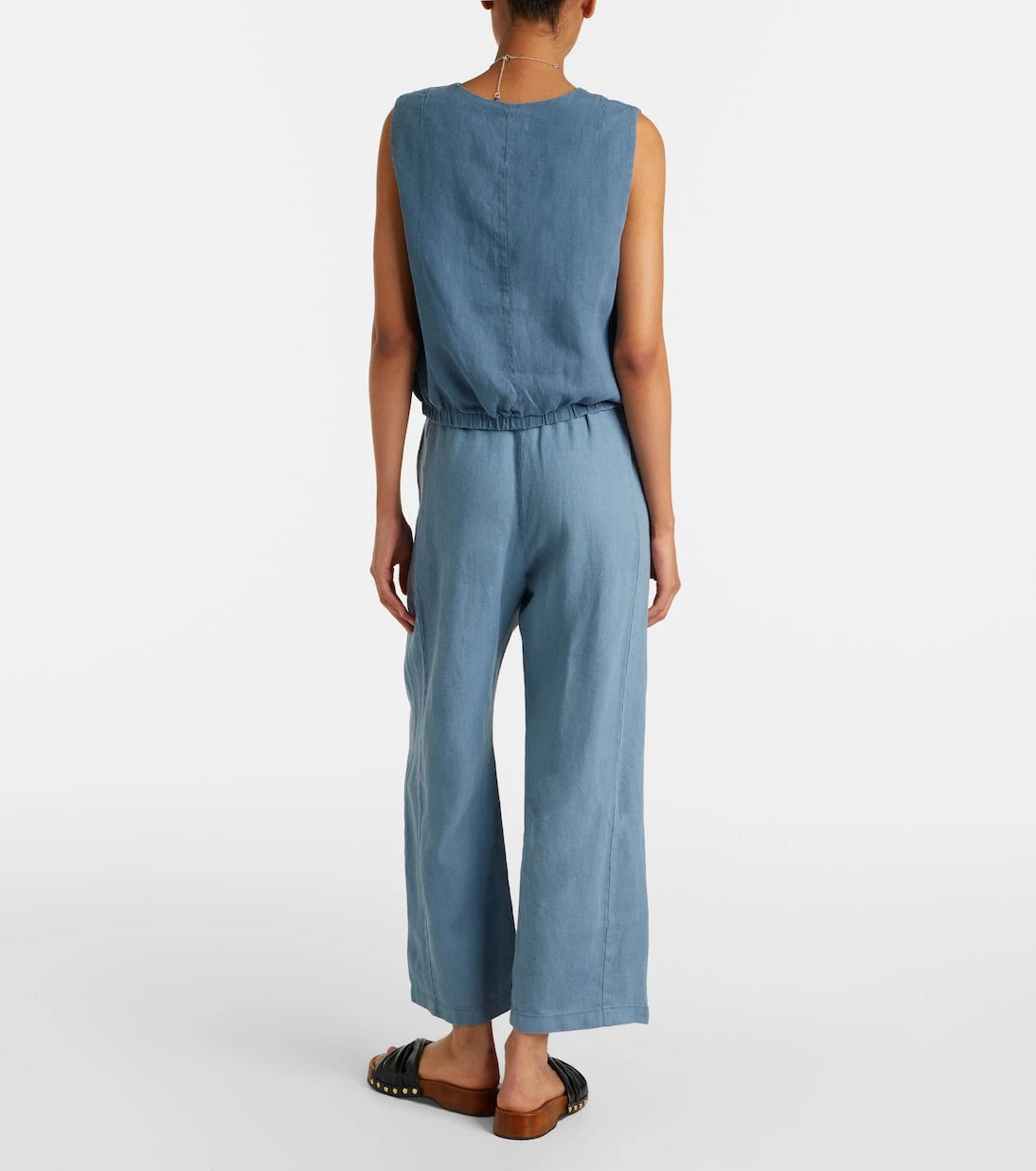 Velvet - Celine linen wide-leg pants