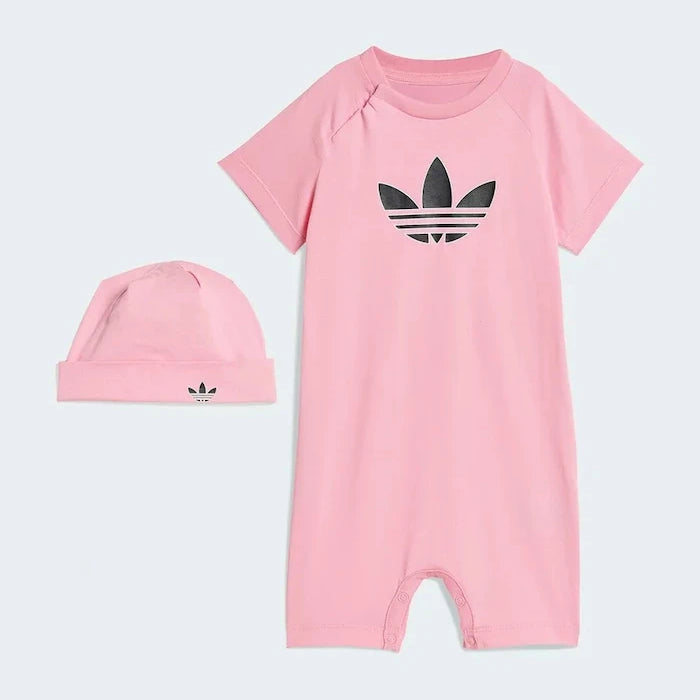 adidas Originals bebek için pamuklu bebek tulumu