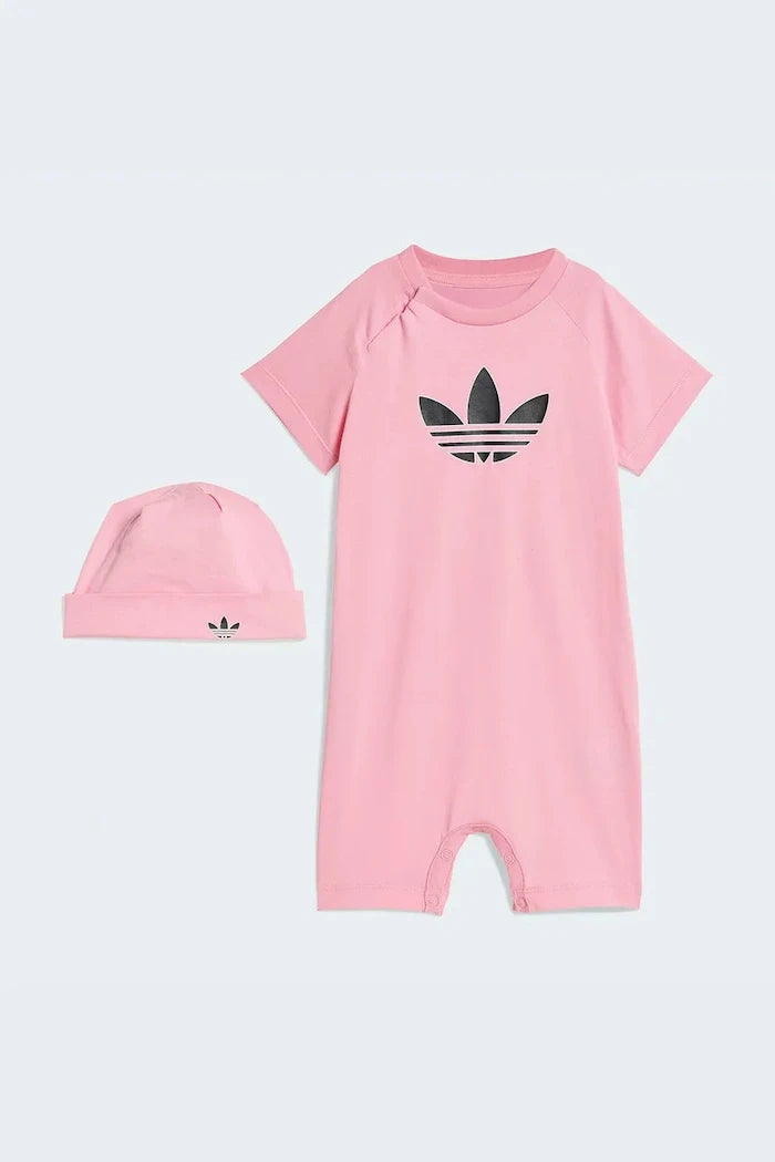 adidas Originals bebek için pamuklu bebek tulumu