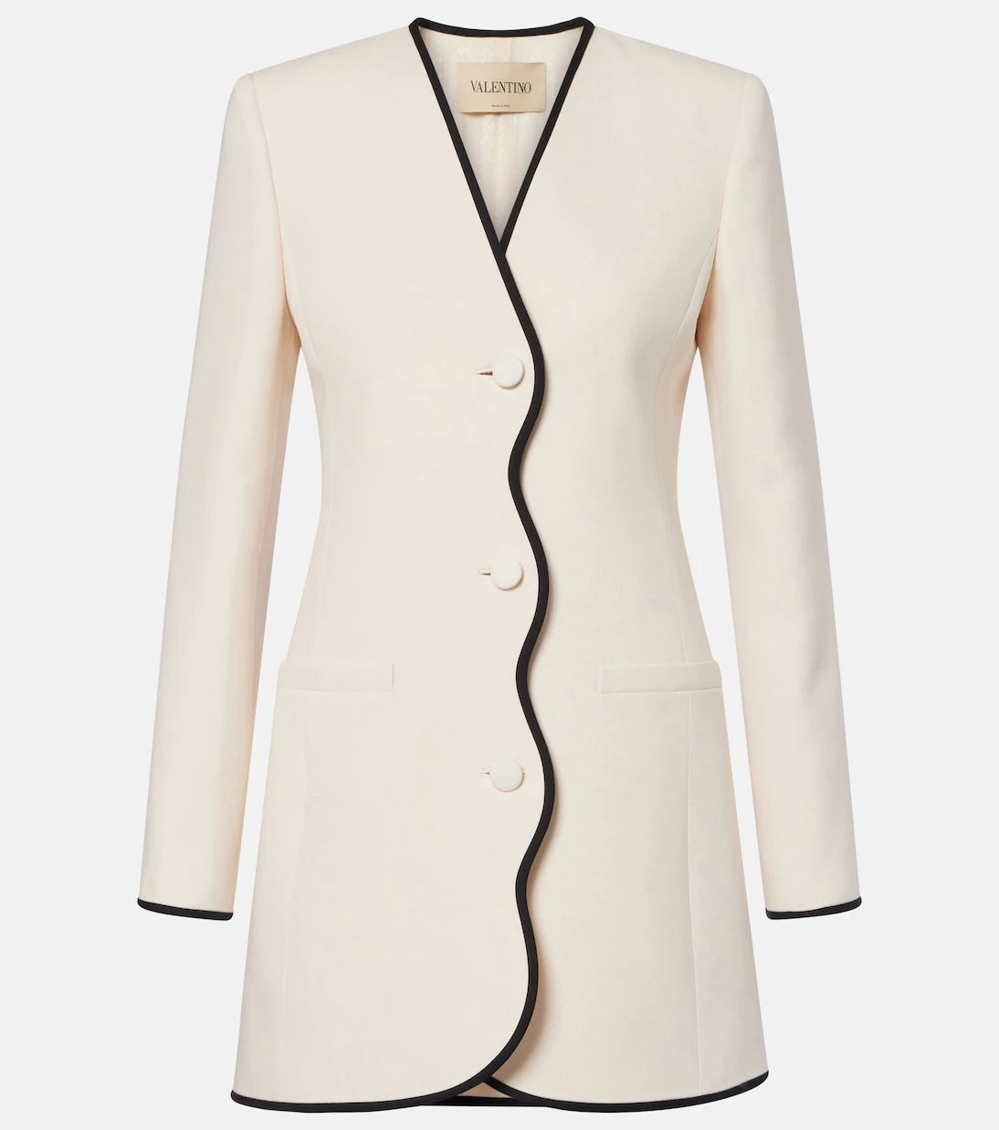 Valentino - Crepe Couture scalloped jacket